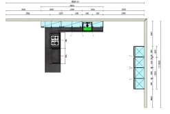 Cucina bianca moderna lineare Frame 3 Arredo3 a soli 10300 Euro