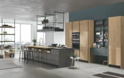 Cucina bianca moderna lineare Infinity Stosa