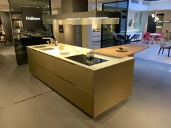 Cucina bianca moderna Phoenix 840 Poliform in Offerta Outlet