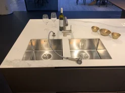 Cucina bianca moderna Phoenix 840 Poliform in Offerta Outlet