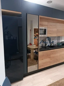 Cucina blu design lineare Tropea/piana Imab