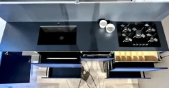 Cucina blu moderna ad angolo Forma 2000 Colibri a soli 8650 Euro