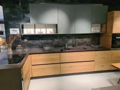 Cucina California moderna rovere chiaro con penisola Ar-due