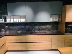 Cucina California moderna rovere chiaro con penisola Ar-due