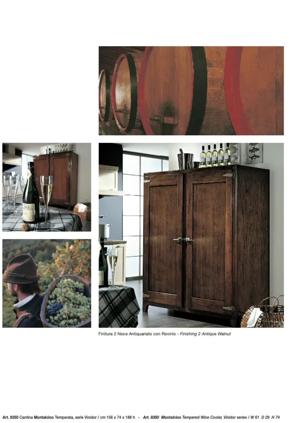 Cucina Cantina monalcino country noce lineare Parlani scontata 60%