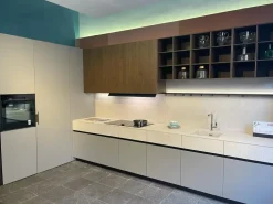 Cucina Cesar moderna ad angolo tortora in laminato opaco Maxima 2.2