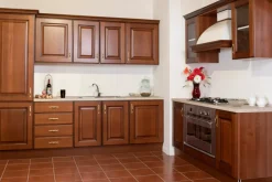 Cucina ciliegio classica lineare Artigianale Eden di arkom cucine