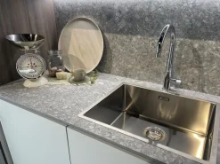 Cucina Cloe moderna grigio Arredo3 lineare scontata 50%