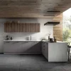 Cucina Collezione esclusiva moderna con penisola rovere moro in melaminico Joy 3
