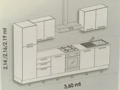 CUCINA Colombini casa Isla PREZZO OUTLET scontata 35%
