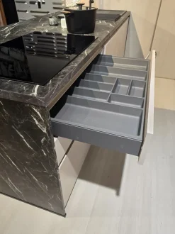 CUCINA con isola Artigianale Laser germany SCONTATA 58%