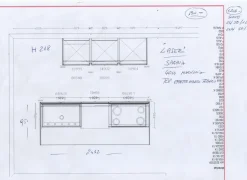 CUCINA con isola Artigianale Laser germany SCONTATA 58%