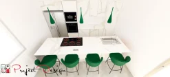 Cucina con isola design bianca Arredo3 Kali