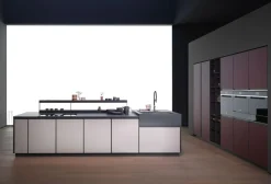 Cucina con isola design bianca Arredo3 Mhid kronos a soli 21217 Euro