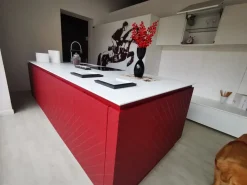 Cucina con isola design bianca Arrex Cavallo a soli 8800 Euro
