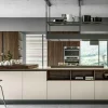 Cucina con isola in laminato opaco a prezzo ribassato 39%