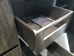 Cucina con isola in laminato materico altri colori Arrex  a prezzo ribassato