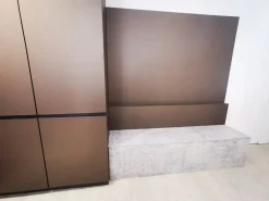 Cucina con isola in laminato materico altri colori Arrex  a prezzo ribassato