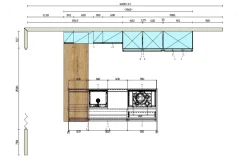 Cucina con isola moderna rovere chiaro Arredo3 Asia a soli 9780 Euro