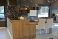 Cucina con isola moderna bianca Artigianale K rovere a soli 12200 Euro