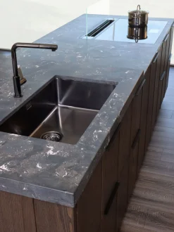 Cucina con isola moderna altri colori Diotti.com Plan loto 01 outlet a soli 39890 Euro