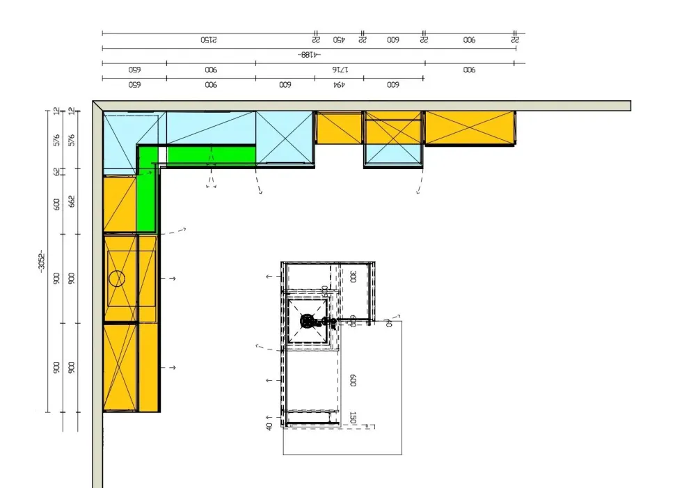 CUCINA con isola Scavolini Formalia SCONTATA 52%