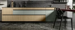 Cucina con penisola in laminato opaco a prezzo scontato 41%