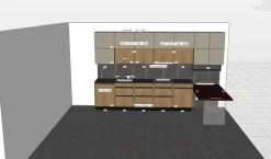 Cucina con penisola in laminato opaco a prezzo scontato 41%