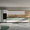Cucina con penisola in laminato opaco altri colori Easy  a prezzo ribassato