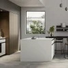 Cucina con penisola in laminato opaco a prezzo scontato 30%