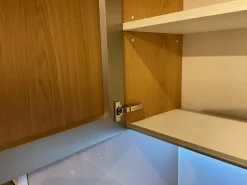 Cucina con penisola in vetro a prezzo ribassato 50%