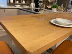 Cucina con penisola in vetro a prezzo ribassato 50%