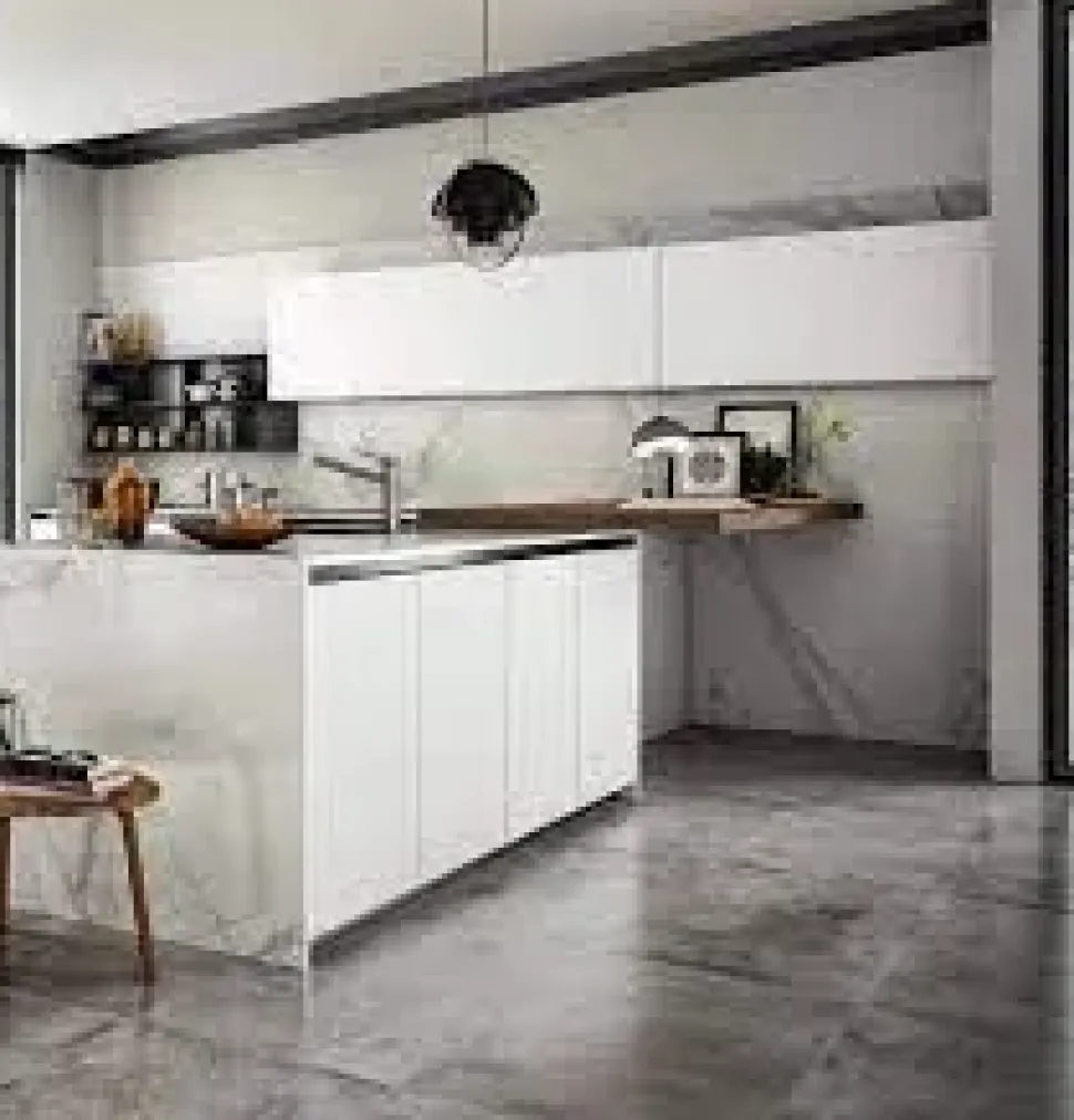 Cucina con penisola moderna bianca Arredo3 Z6 a soli 15517 Euro