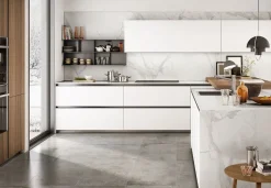 Cucina con penisola moderna bianca Arredo3 Z6 a soli 15517 Euro