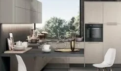 Cucina con penisola moderna rovere chiaro Arredo3 Round 3 a soli 10517 Euro