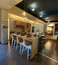 Cucina con penisola moderna bianca Home cucine Genesi