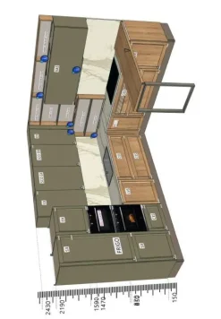 Cucina country con penisola Milano Veneta cucine a prezzo scontato