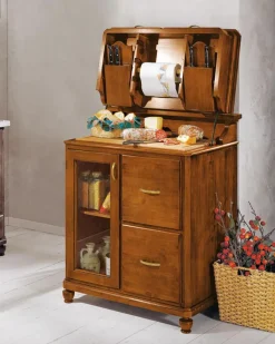 Cucina country lineare  Tagliere linea country con anta e due cassetti a prezzo ribassato