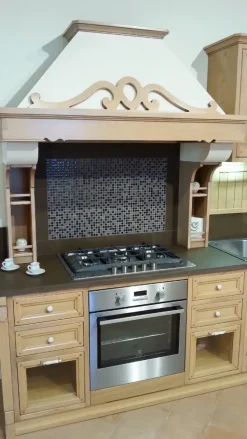 Cucina country rovere chiaro Martini cucine lineare La castagna in offerta