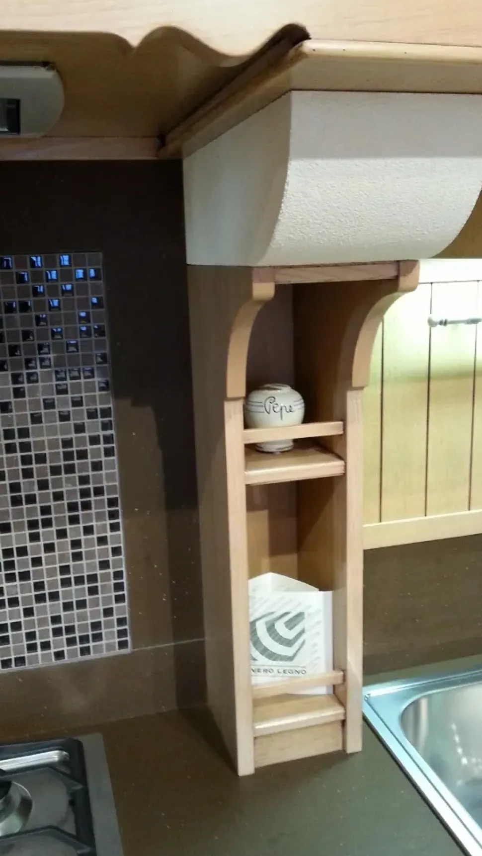 Cucina country rovere chiaro Martini cucine lineare La castagna in offerta