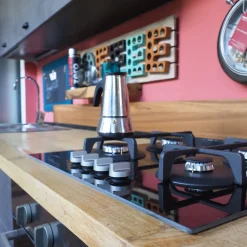 Cucina Cucina industrial piano legno lineare Outlet etnico con un ribasso imperdibile