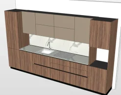 Cucina Cucina lineare moderna altri colori Md work lineare scontata 49%