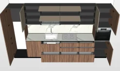 Cucina Cucina lineare  moderna altri colori Md work lineare scontata 49%