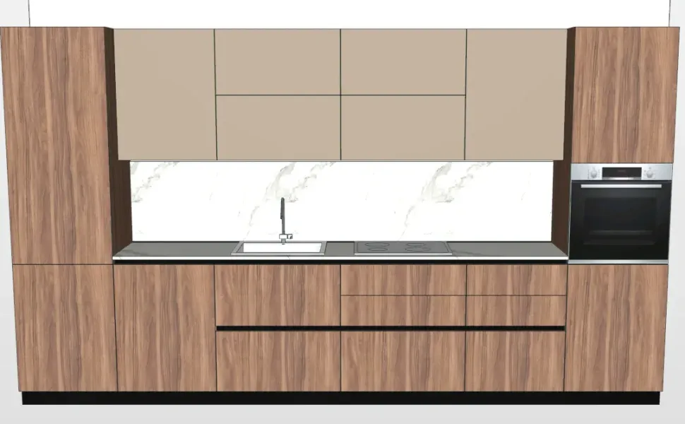 Cucina Cucina lineare moderna altri colori Md work lineare scontata 49%