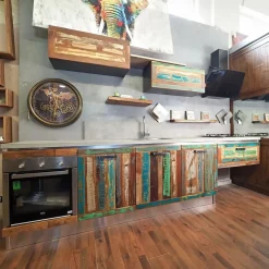 Cucina Cucina multicolor  moderna vintage   lineare Collezione esclusiva con uno sconto imperdibile