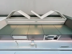 Cucina Cucina trend verde opaco moderna bianca Forma 2000 lineare scontata 40%