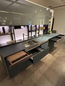 Cucina Cucina valcucine genius loci in vitrum  con isola Valcucine con un ribasso imperdibile