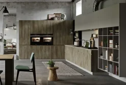 Cucina Cucine store moderna ad angolo altri colori in laminato materico Lignea