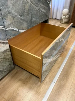 Cucina design con isola Monolith Artigianale a prezzo scontato