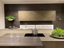 Cucina design con isola Skill Modulnova a prezzo scontato